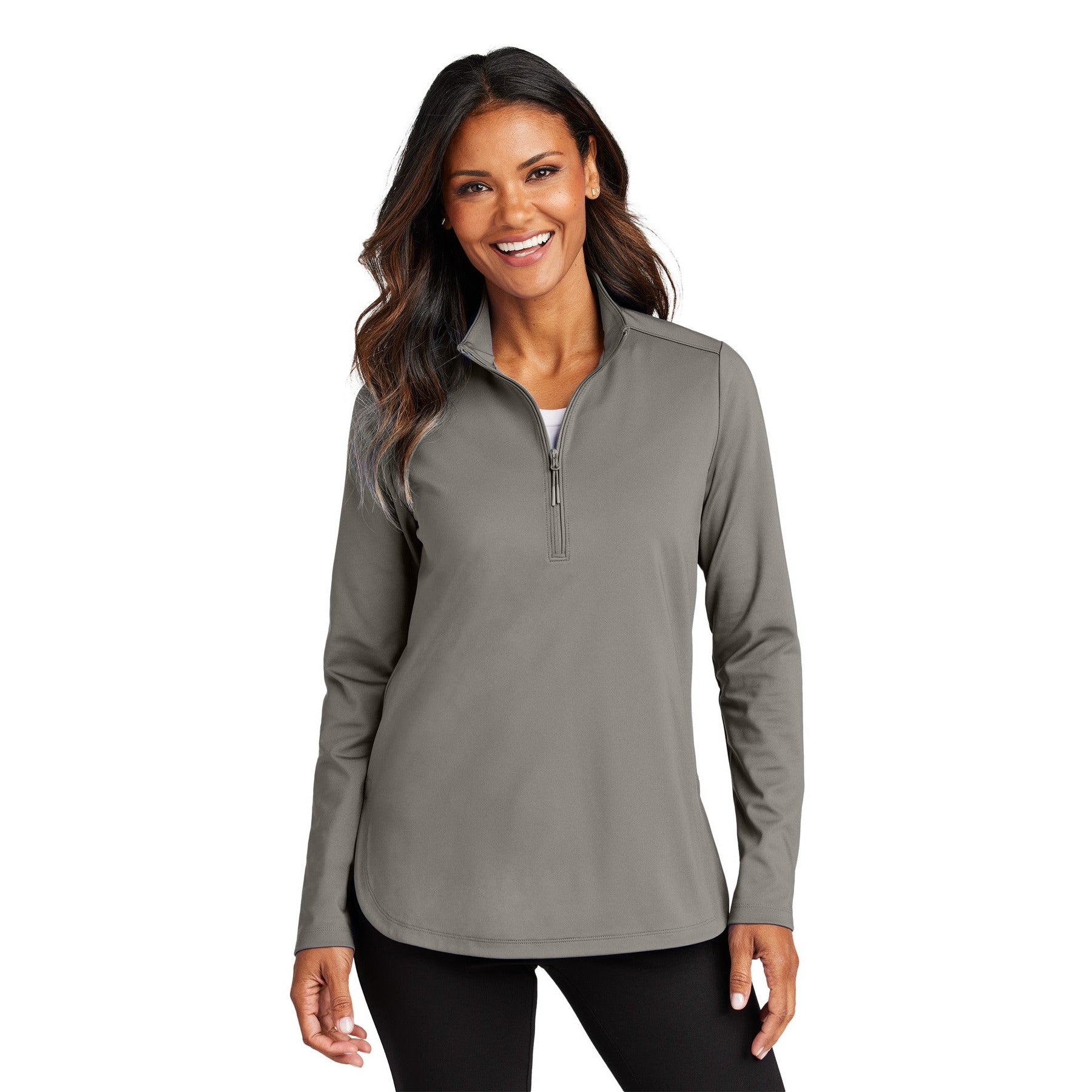 Port Authority-Port Authority® Women's C-FREE® Double Knit 1/4-Zip LK880-MedTech-3
